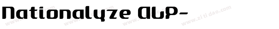 Nationalyze ALP字体转换